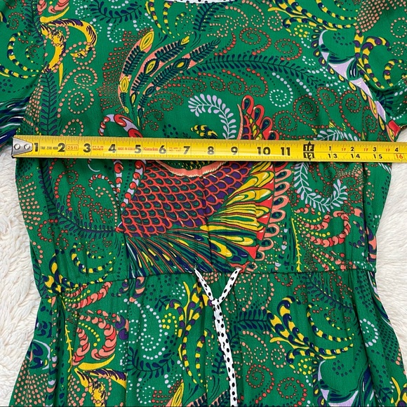 NWT Anthropologie Maeve Janis Dress, Green Paisley Print, Size 6. - Picture 15 of 16